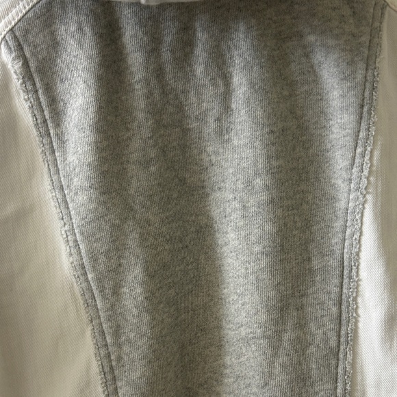 Free People Cream and Gray Jean Jacket - Picture 9 of 12